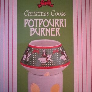 Vintage Christmas Goose Potpourri Burner NIB